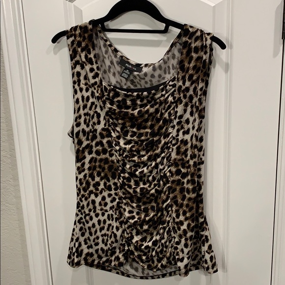 Animal print sleeveless tunic - Picture 1 of 5